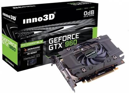 Inno3D Geforce GTX 960 GDDR5 4 GB NVIDIA Chipset 128 bit 1127 MHz Graphics Card