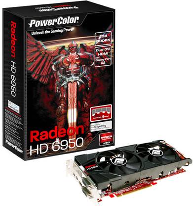 PowerColor Radeon HD6950 GDDR5 2 GB AMD/ATI Chipset 256 bit 800 MHz Graphics Card