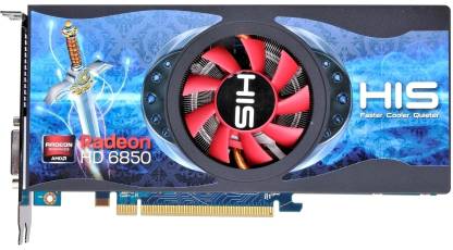 HIS AMD/ATI Radeon HD 6850 GPU 1 GB GDDR5 Graphics Card