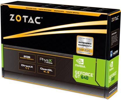 ZOTAC GT 630 Zone Edition DDR3 2 GB NVIDIA Chipset 64 bit 902 MHz Graphics Card