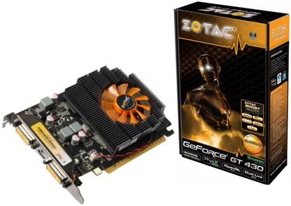 ZOTAC GeForce GTS 430 Synergy Edition DDR3 2 GB NVIDIA Chipset 128 bit 700 MHz Graphics Card