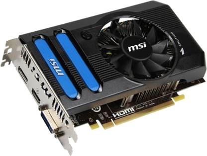 MSI R7770-PMD1GD5 GDDR5 1 GB AMD/ATI Chipset 128 bit 1000 MHz Graphics Card