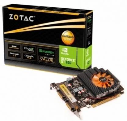 ZOTAC NVIDIA GeForce GT 620 Synergy Edition 2 GB DDR3 Graphics Card