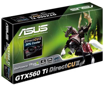 ASUS GTX 560 Ti Direct CUII DDR5 1 GB NVIDIA Chipset 256 bit 830 MHz Graphics Card