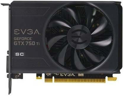 EVGA GTX 750 Ti GDDR5 2 GB NVIDIA Chipset 128 bit 1176 MHz Graphics Card