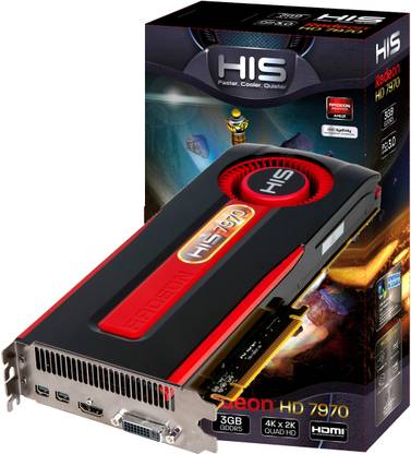 HIS Radeon HD 7970 GDDR5 3 GB AMD/ATI Chipset 384 bit 925 MHz Graphics Card