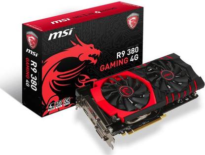 MSI R9 380 GAMING 4G GDDR5 4 GB AMD/ATI Chipset 256 bit 7010 MHz Graphics Card
