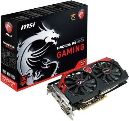 MSI R9 270X Gaming 4G GDDR5 4 GB AMD/ATI Chipset 256 bit 1030 MHz Graphics Card