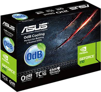 ASUS 210-SL-TC1GD3-L DDR3 1 GB NVIDIA Chipset 32 bit 589 MHz Graphics Card