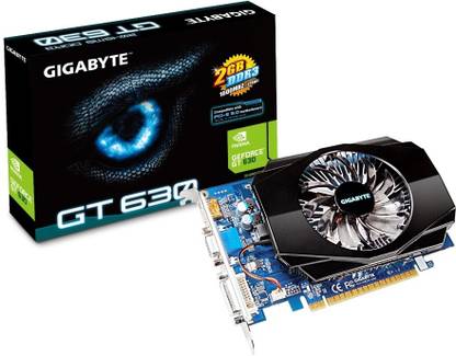GIGABYTE GV-N630-2GI HD Experience Series DDR3 2 GB NVIDIA Chipset 128 bit 1600 MHz Graphics Card