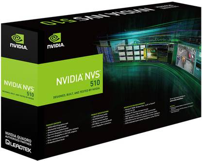 nVIDIA Quadro NVS510 DDR3 2 GB NVIDIA Chipset 128 bit 797 MHz Graphics Card