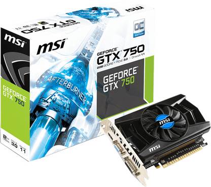 MSI N750-2GD5/OC GDDR5 2 GB NVIDIA Chipset 128 bit 1059 MHz Graphics Card