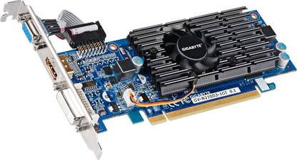 GIGABYTE GV-N210D3-1GI DDR3 1 GB NVIDIA Chipset 64 bit 590 MHz Graphics Card