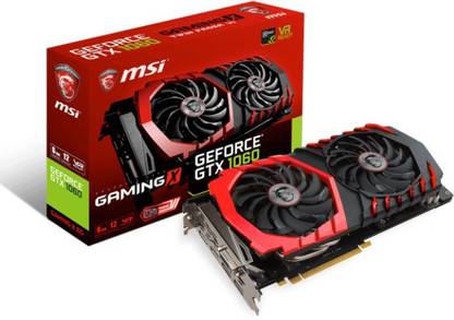 MSI GEFORCE® GTX 1060 GAMING X 6G GDDR5 6 GB NVIDIA Chipset 192 bit 1594 MHz Graphics Card