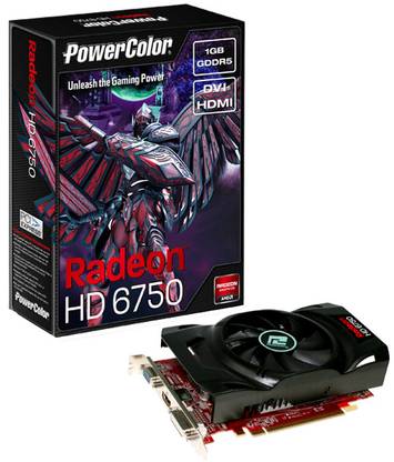 PowerColor Radeon HD6750 GDDR5 1 GB AMD/ATI Chipset 128 bit 700 MHz Graphics Card