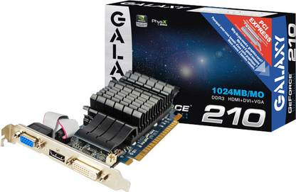 GALAXY GeForce GT 210 DDR3 1 GB NVIDIA Chipset 64 Bit 589 MHz Graphics Card