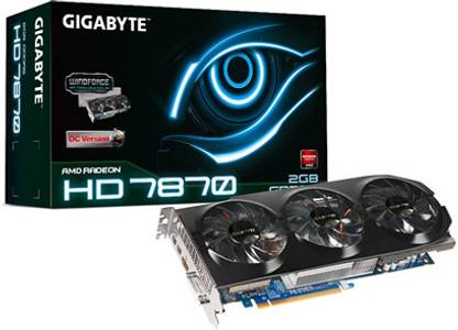 GIGABYTE GV-R787OC-2GD 1.0 GDDR5 2 GB AMD/ATI Chipset 256 bit 1100 MHz Graphics Card