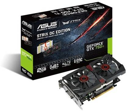 ASUS Asus Strix Gtx 750ti Oc 2gb Ddr5 GDDR5 2 GB NVIDIA Chipset 128 bit 1202 MHz Graphics Card