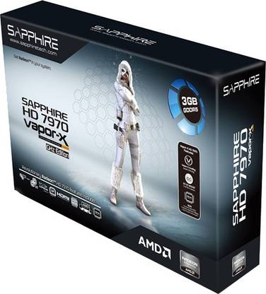 Sapphire HD 7970 DDR5 Vapor-X 3 GB GDDR5 3 GB AMD/ATI Chipset 384 bit 1000 MHz Graphics Card