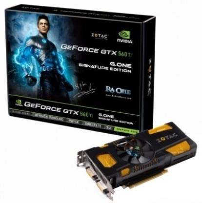 ZOTAC NVIDIA GeForce GTX 560 Ti G.One Signature Edition 1 GB DDR5 Graphics Card