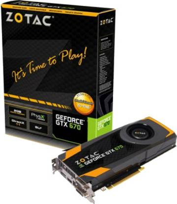 ZOTAC GeForce GTX 670 (ZT-60304-10P) DDR5 2 GB NVIDIA Chipset 256 bit 954 MHz Graphics Card
