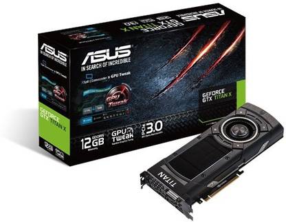 ASUS GTX TITAN X GDDR5 12 GB NVIDIA Chipset 384 bit 1000 MHz Graphics Card
