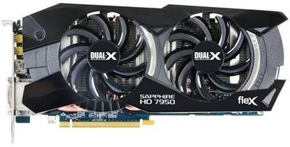 Sapphire HD 7950 3GB GDDR5 Flex Edition GDDR5 3 GB AMD/ATI Chipset 384 bit 860 MHz Graphics Card