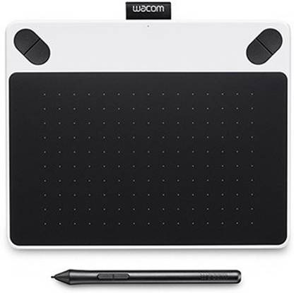 WACOM CTL-490DW Intuos Draw Pen Only (Small) - White 6 x 3.7 inch Graphics Tablet