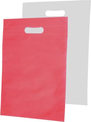 Non Woven Nations Carry Bag D-Cut Size (18" x 20" ) Pack of 200 Grocery Bags