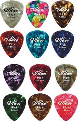 ALICE Colourful Celluloid AP100A Guitar Pick