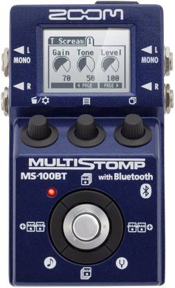 ZOOM MS-100 BT MultiStomp Guitar Pedal Bluetooth Guitar Processor