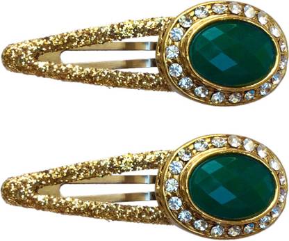 FURE Glittering Oval Snap Tic Tac Clip