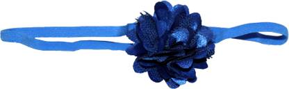 Mamaboo Fancy design net pattern dark royal flower Head Band