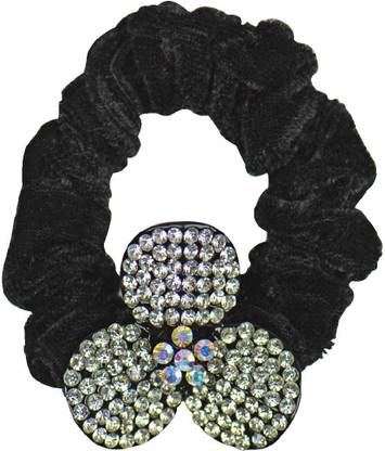 Glitters Online Balckish Silver Colour American Diamond Back Pin