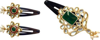 FURE Combo of Kundan Tic Tac Clip