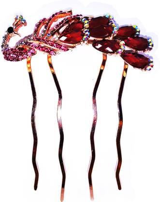Anmita Peacock 101- Red Hair Pin