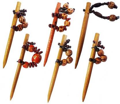 CraftEra Wooden Bun Stick
