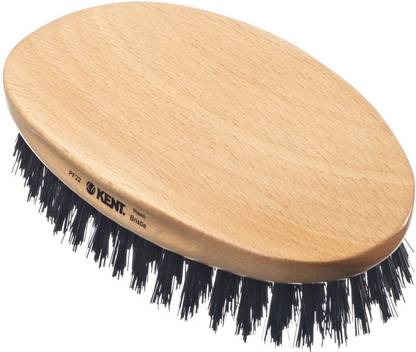 KENT PF22 Mens Military Natural Bristle Hair Brush