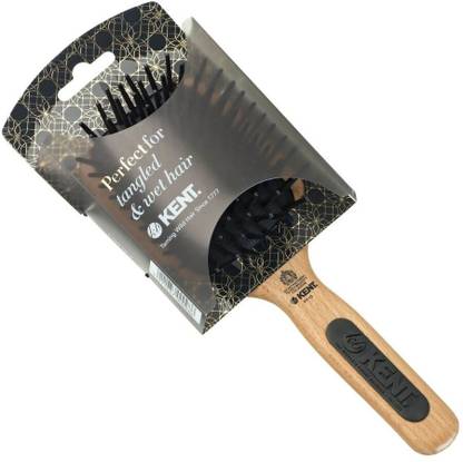 KENT PF19 Real Beechwood Medium Size Detangling & Setting Brush