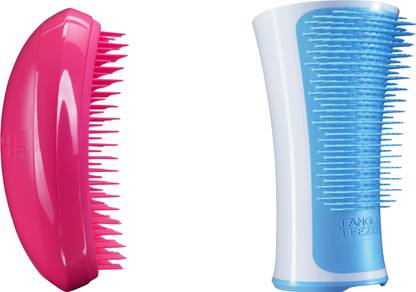 Tangle Teezer Combo Salon Elite Pink and Aqua Blue and White