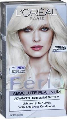 L'Oréal Paris Paris Feria Absolute Platinum Advanced Lightening System , Platinum