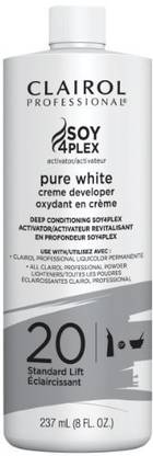 Clairol Professional Soy4plex Pure White Creme Hair Color Developer, 20 Volume , Multicolor