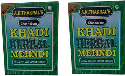 A.K. Thakral's KHADI HERBAL MEHNDI , NATURAL BLACK