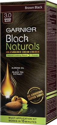 GARNIER Black Naturals Kit Shade 3 , 3.0 Brown Black