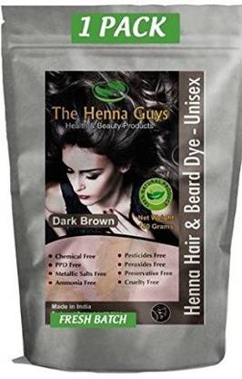 The Henna Guys, INC Henna Hair and Beard Color / Dye - 150 Grams - Chemicals Free Hair Color - The Henna Guys , Multicolor
