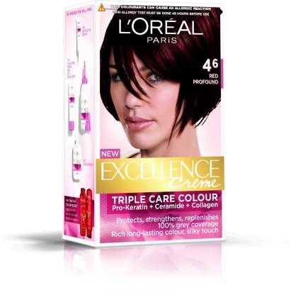 L'Oréal Paris Excellence Creme Hair Color , Red Profound - 4.6