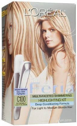 L'Oréal Paris Paris Feria Multi - Faceted Shimmering Highlighting Kit , Star Light Extremely Light Blonde C100