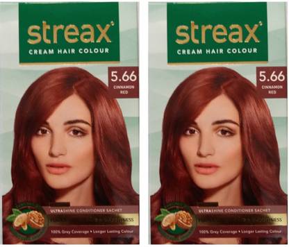 Streax Cream Cinnamon Red 5.66, Pack of 2, , Cinnamon Red 5.66