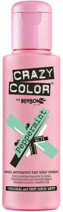 Crazy Color Semi-Permanent Hair Color , peppermint