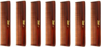 ROOTS Brown Pocket Comb - Pack of 7